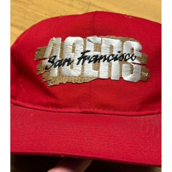 Vintage San Francisco 49ers Hat Snapback Pro Model New Era Splash Spellout - Picture 1 of 10